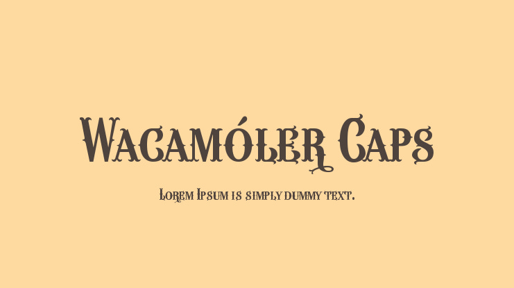 Wacamóler Caps Font