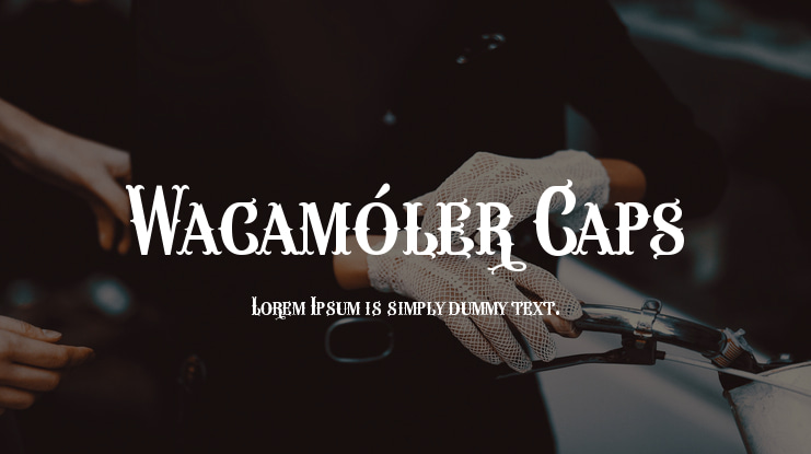 Wacamóler Caps Font