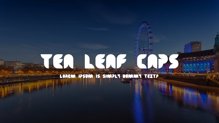 Tea Leaf Caps Font