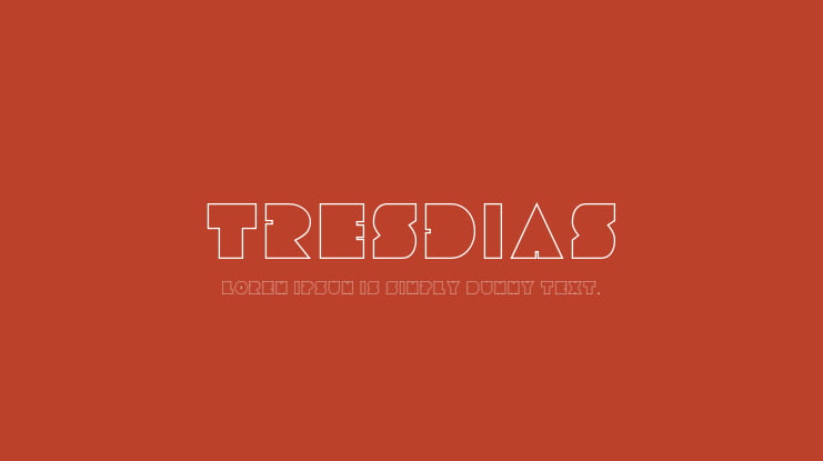 Tresdias Font