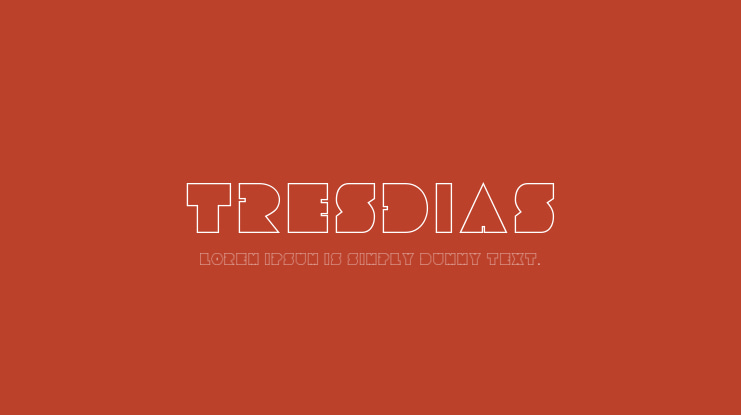 Tresdias Font
