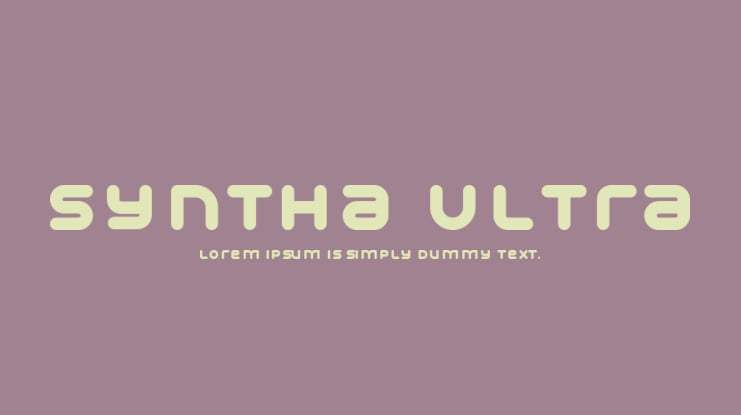 Syntha Ultra Font