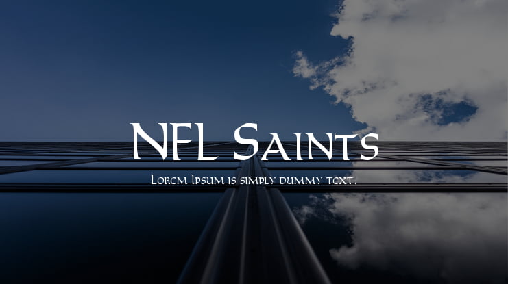 NFL Saints Font