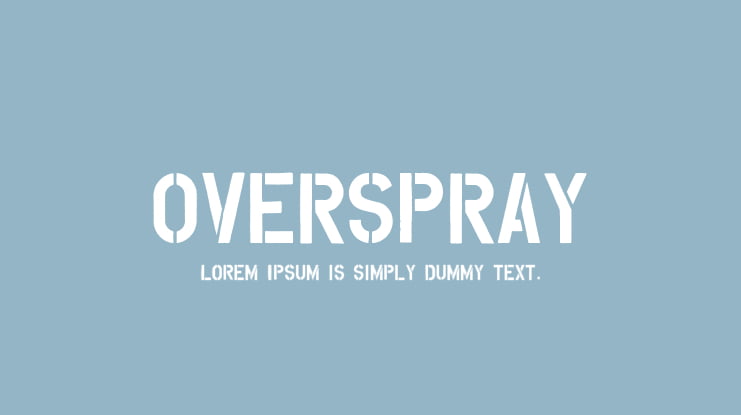 Overspray Font