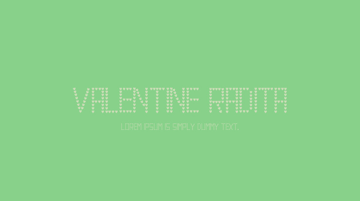 VALENTINE RADITA Font