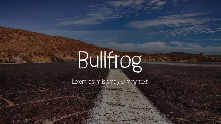 Bullfrog Font