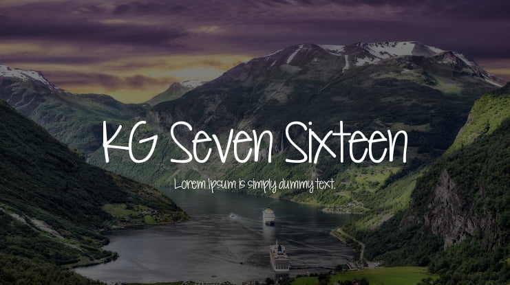 KG Seven Sixteen Font