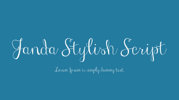 Janda Stylish Script Font