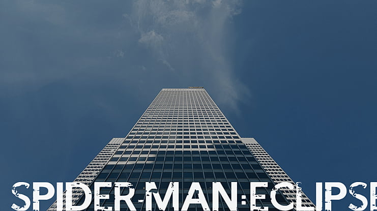 SPIDER-MAN:ECLIPSE Font