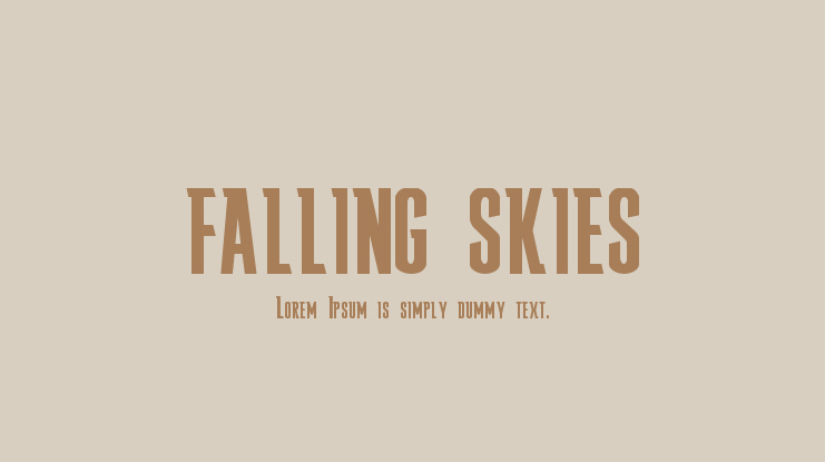 FALLING SKIES Font