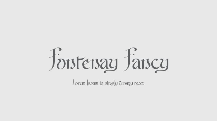 Fontenay Fancy Font