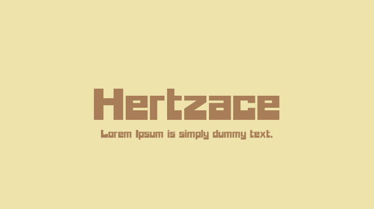 Hertzace Font