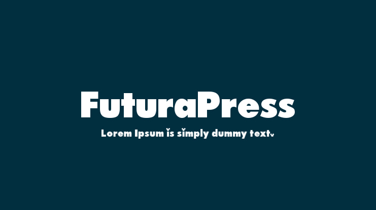 FuturaPress Font