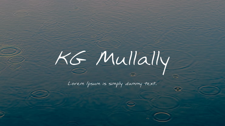 KG Mullally Font