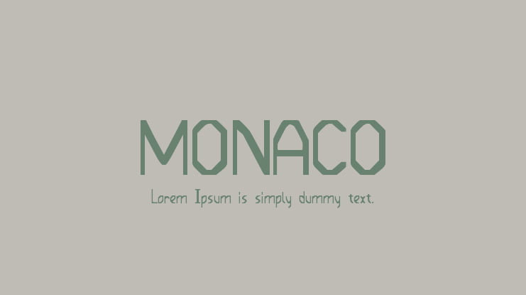 MONACO Font