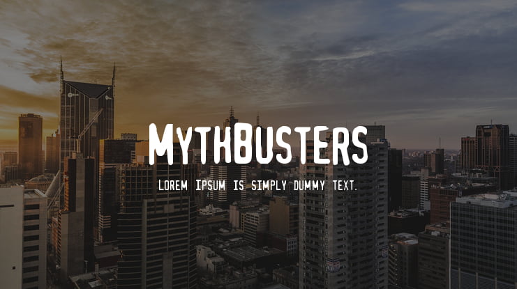 MythBusters Font