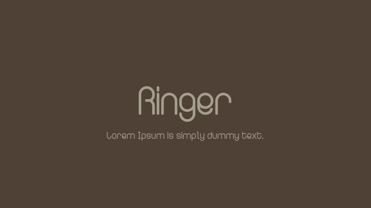 Ringer Font Family
