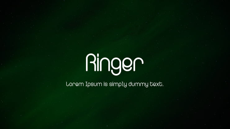 Ringer Font Family