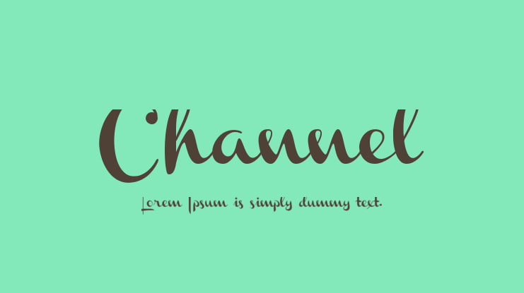 Channel Font Family