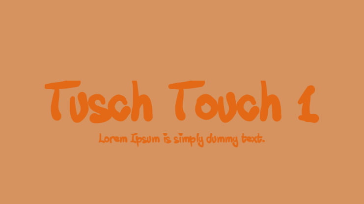 Tusch Touch 1 Font Family