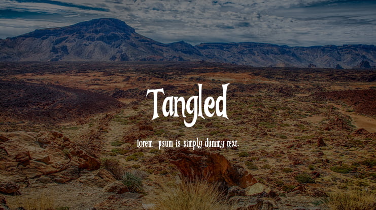 Tangled Font