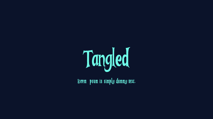 Tangled Font