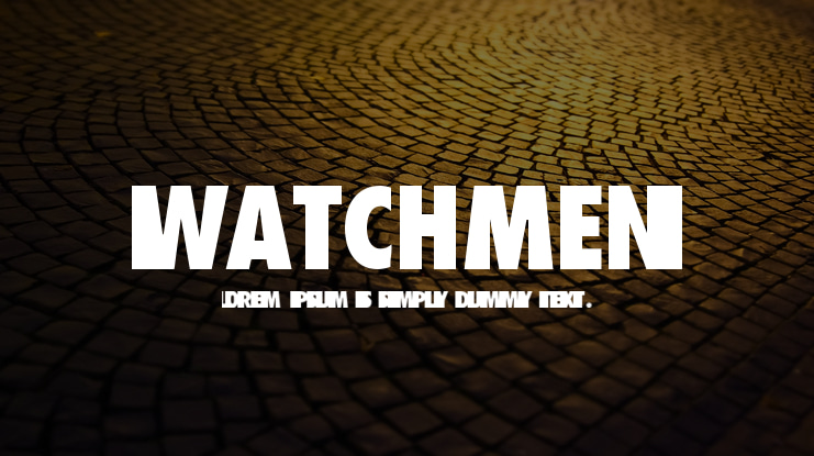 wATCHMEn Font