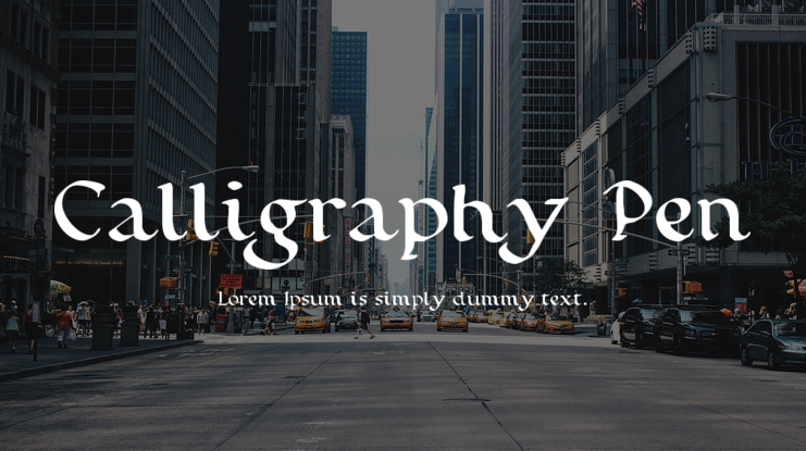 Calligraphy Pen Font
