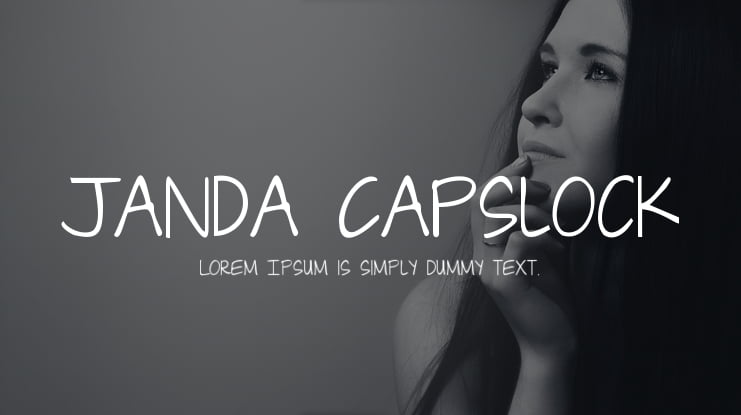 Janda Capslock Font
