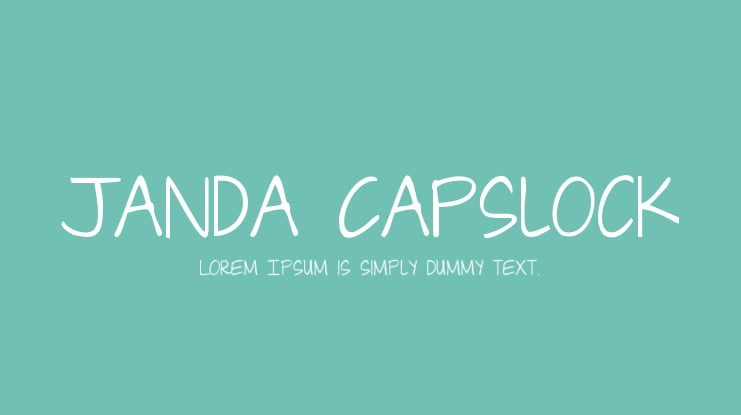 Janda Capslock Font