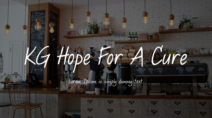 KG Hope For A Cure Font