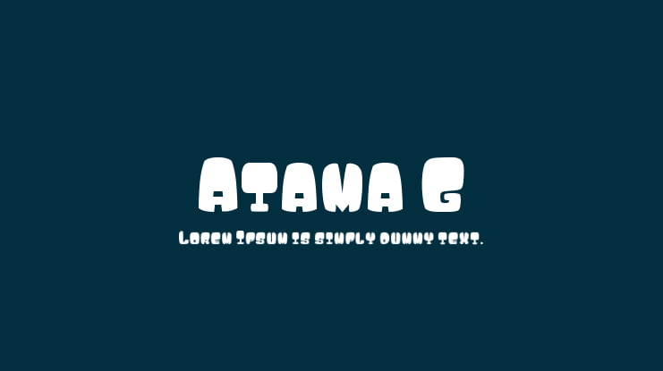Atama G Font