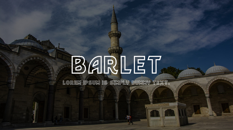 Barlet Font Family