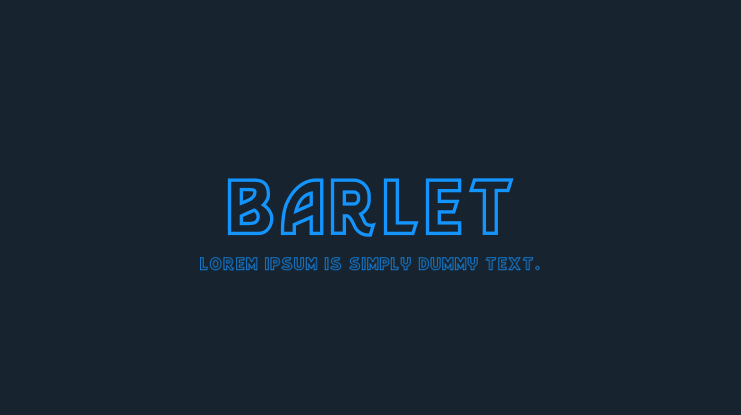 Barlet Font Family