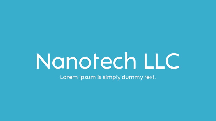 Nanotech LLC Font Family