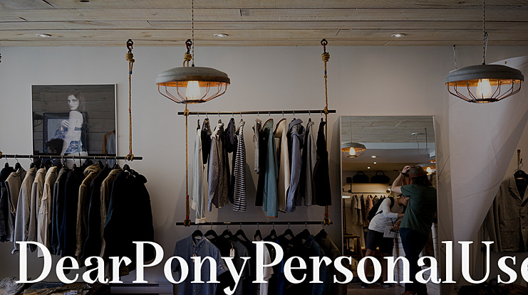 DearPonyPersonalUse Font Family