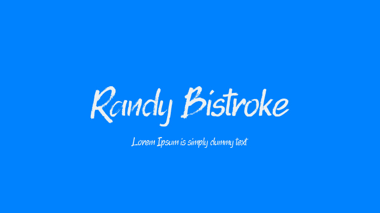 Randy Bistroke Font