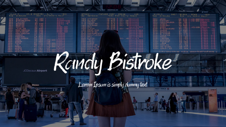Randy Bistroke Font