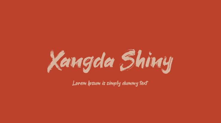 Xangda Shiny Font