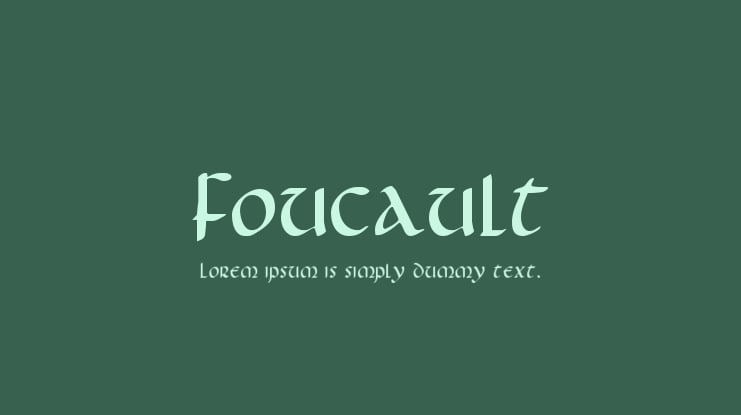 Foucault Font Family