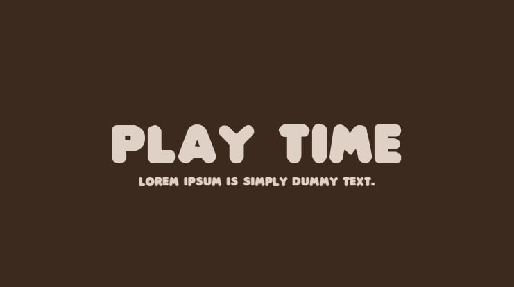 Play time Font Family