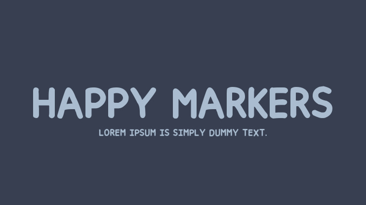 Happy markers Font Family