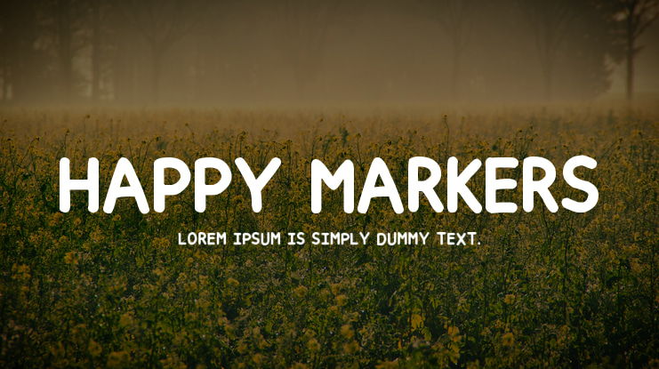 Happy markers Font Family