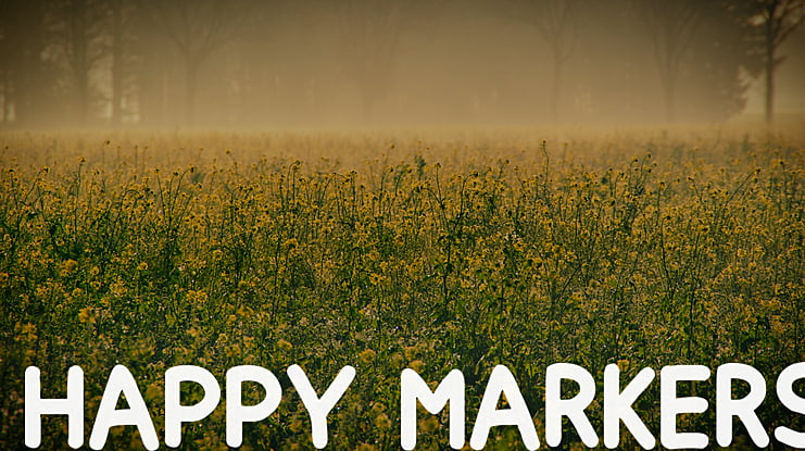 Happy markers Font Family