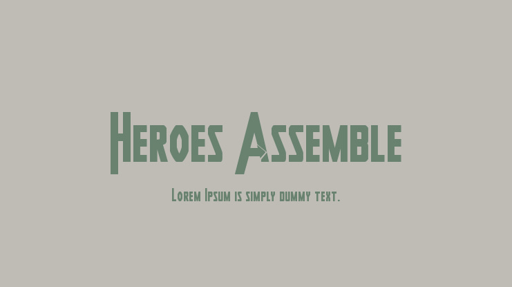 Heroes Assemble Font Family