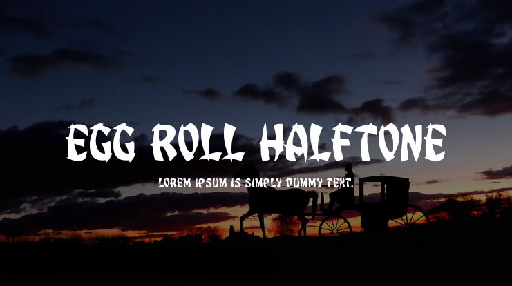 Egg Roll Halftone Font Family