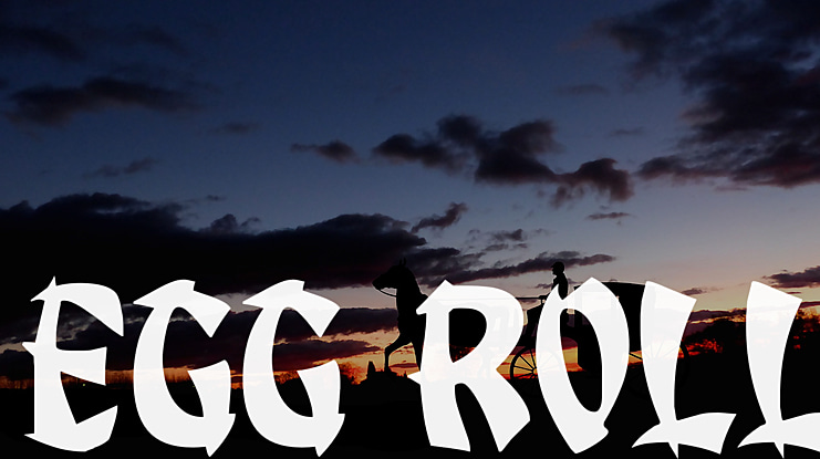 Egg Roll Halftone Font Family