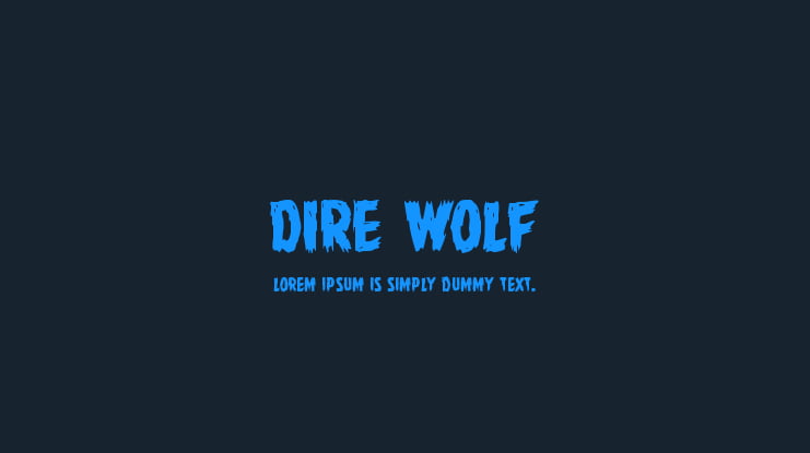 Dire Wolf Font Family