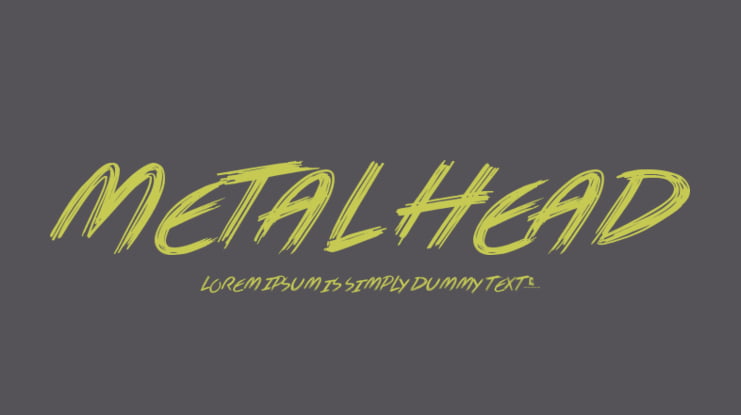 Metal Head Font