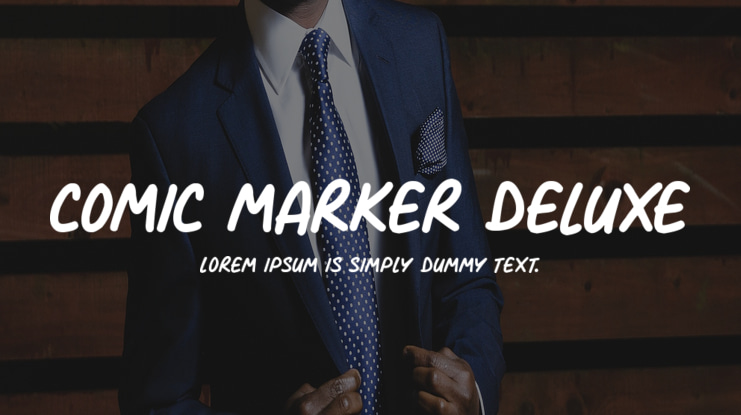 Comic Marker Deluxe Font Family